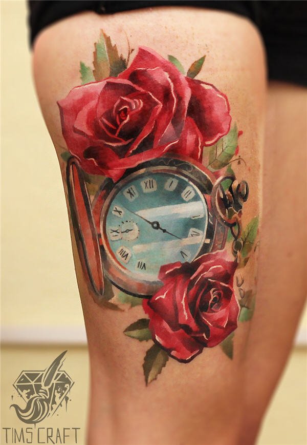 Times Craft Rose Tattoo
