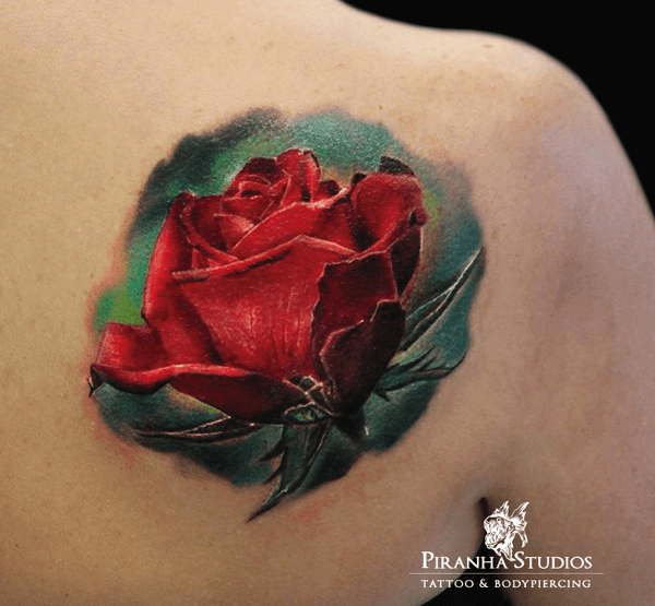 Piranha Studios Rose Tattoo