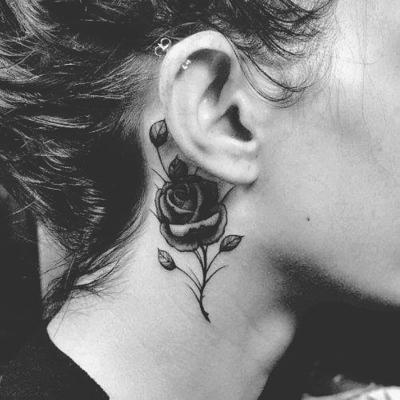 Beautiful Rose Vine Tattoos