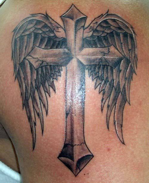 Powerful Looking Angel Tattoo Designs
