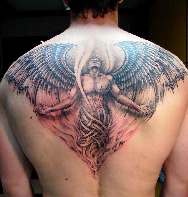Angel Wings Tattoo on the Back