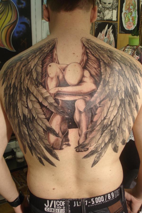 Compelling Fallen Angels Tattoo