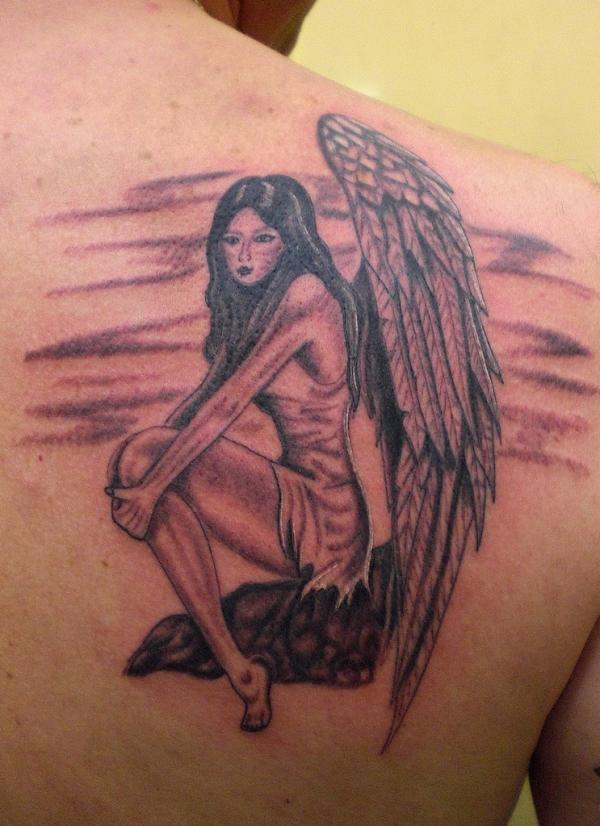 Impressive Fallen Angels Tattoo