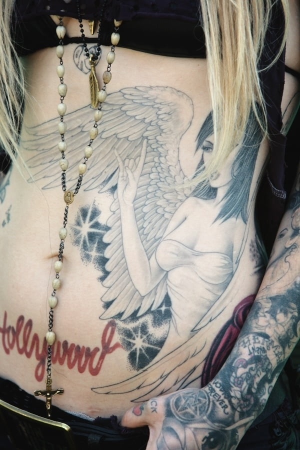 Gothic Angel Wing Tattoos