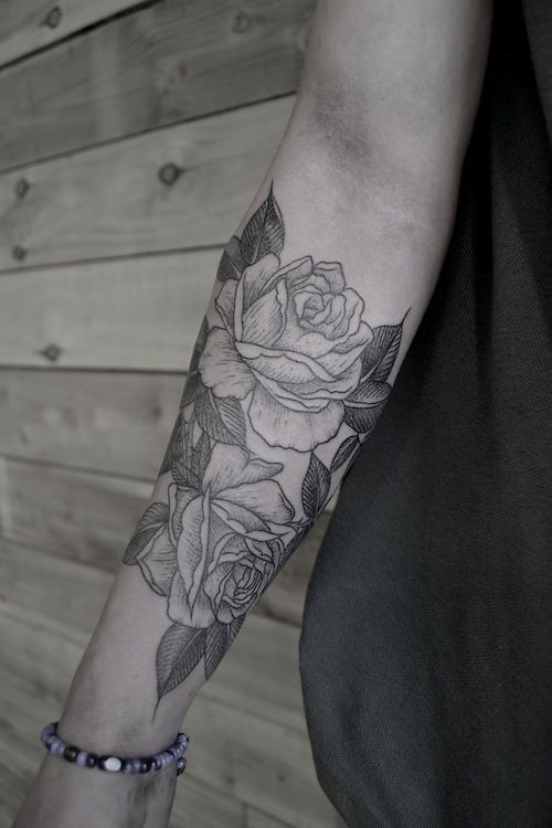 inner arm tattoos