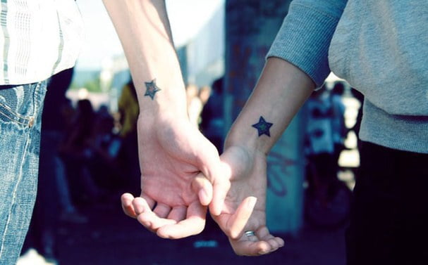 You Are My Star Cute Couple Tattoos