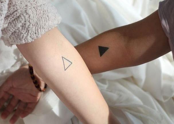 Black and White Couple Tattoos