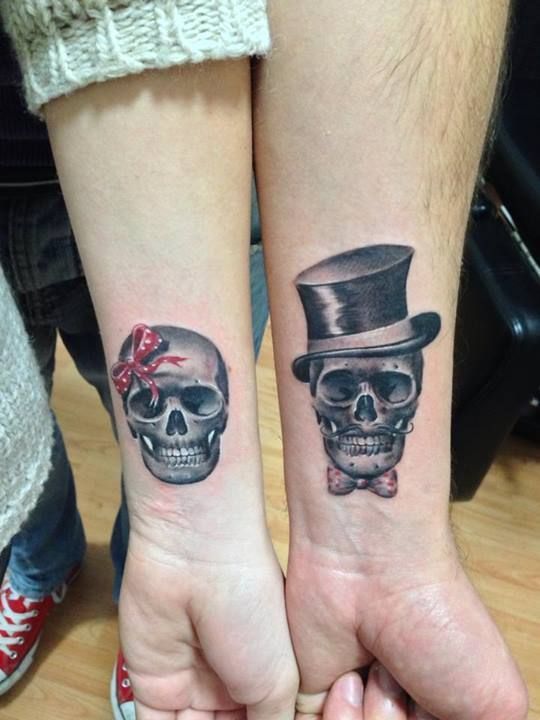 Skull Couple Tattoos