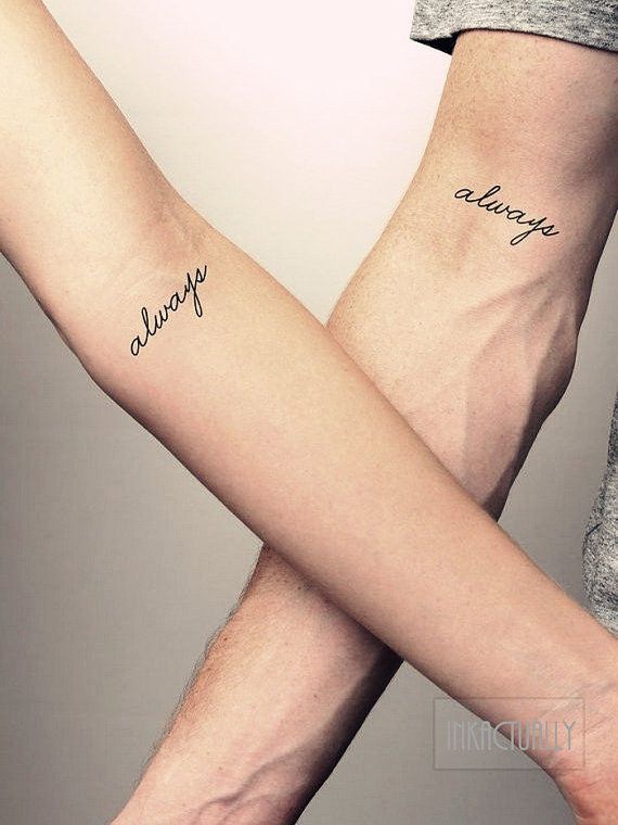 Inner Forearm Matching Tattoos for couples