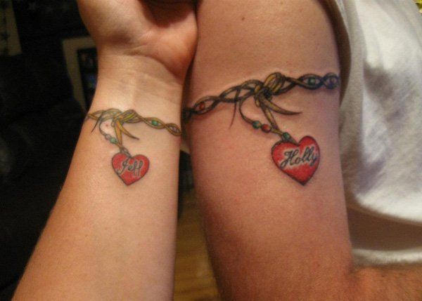 Matching Couple Tattoos