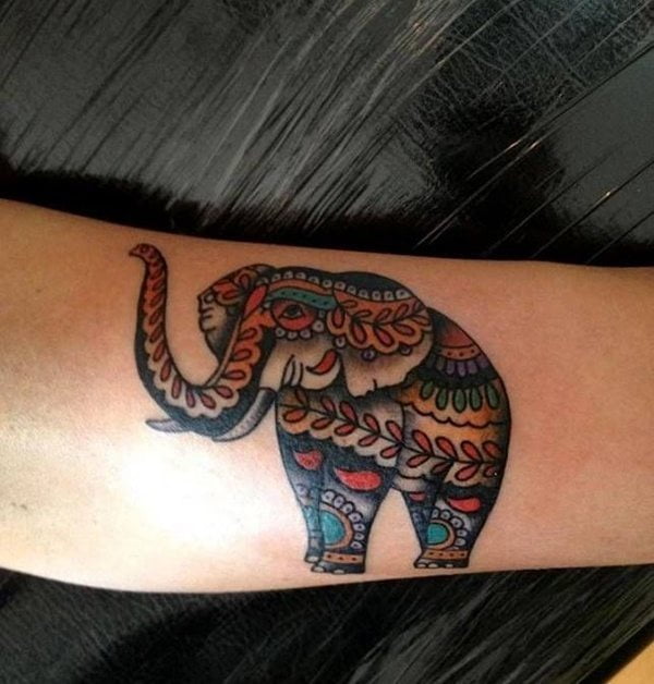 Beautiful Elephant Tattoo Design