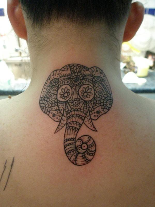 Ornate Elephant Tattoos
