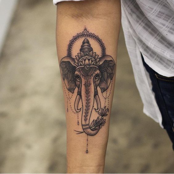 Beautiful Buddha Elephant Tattoos