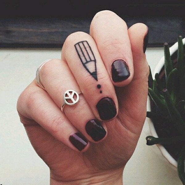 finger tattoo ideas for ring finger