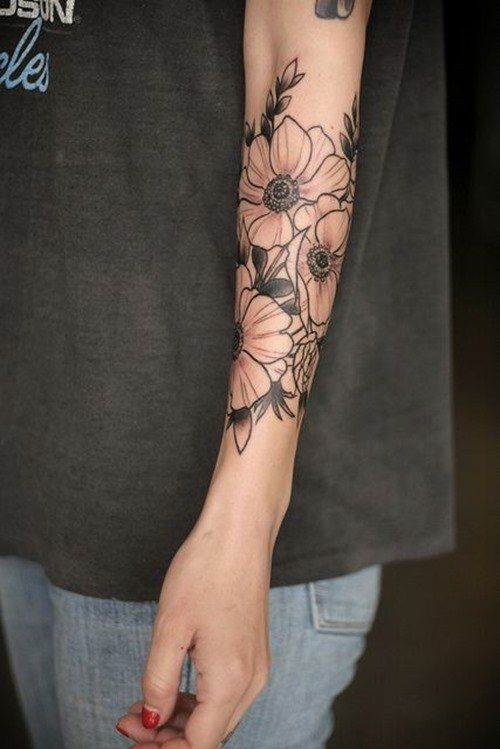 Simple Flower Tattoo Ideas