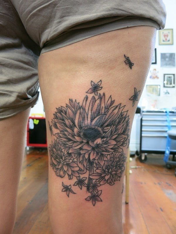 Tribal Flower Tattoo