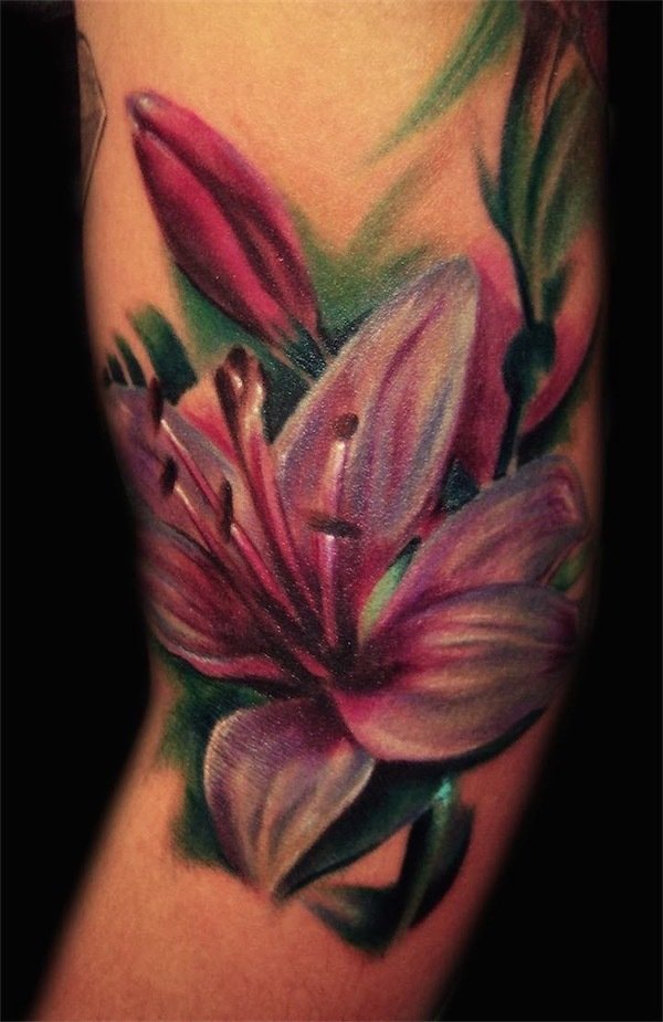 Traditional Flower Tattoo