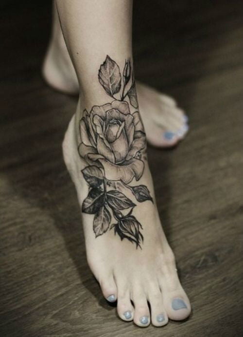 small foot tattoo