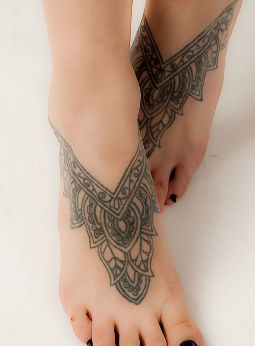 cute foot tattoo