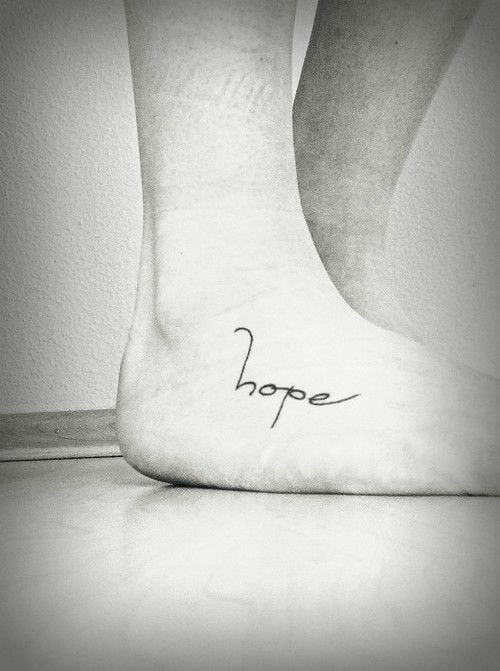 cute foot tattoo