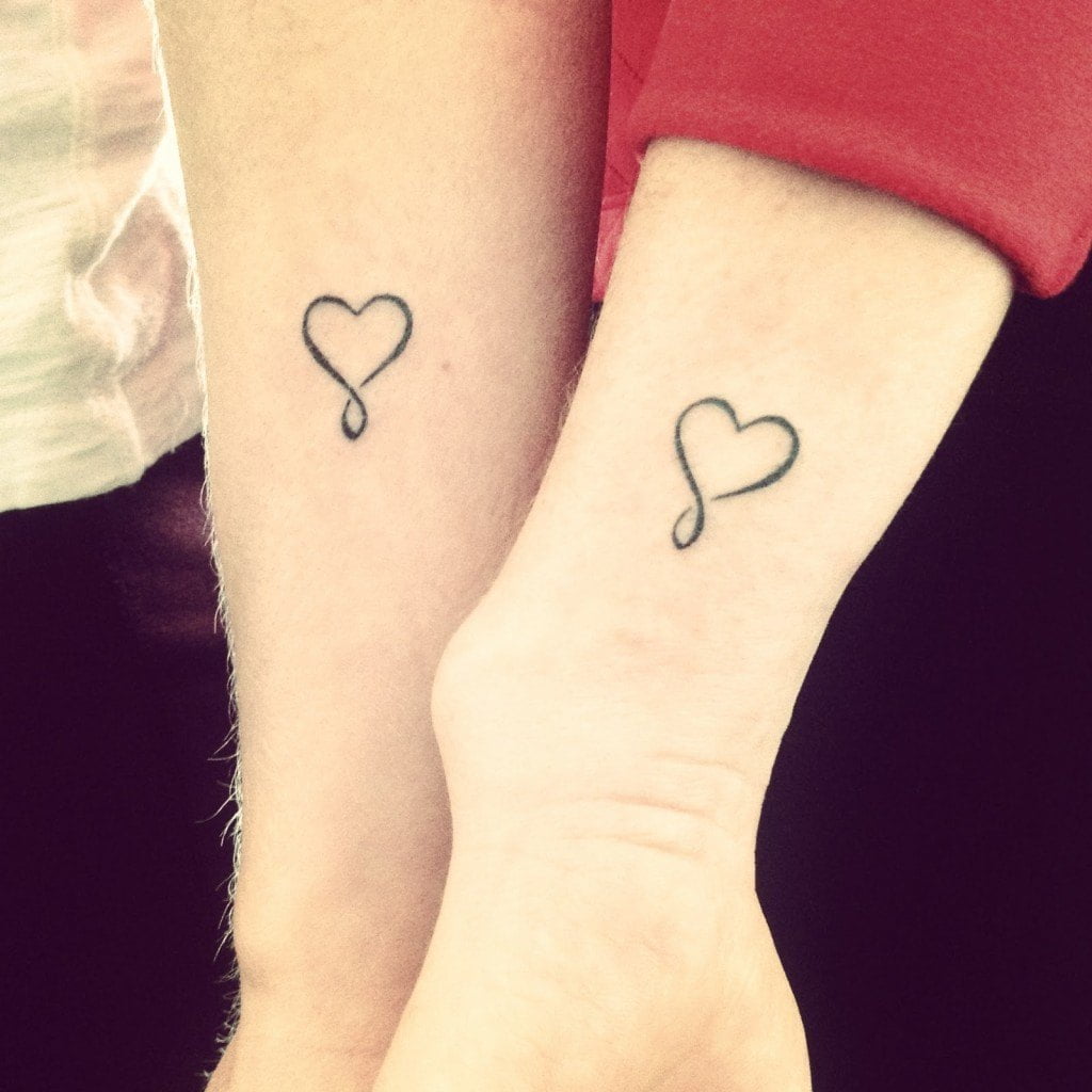 couple tattoos, infinity tattoos