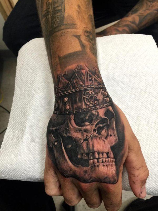 Skull Finger Tattoo