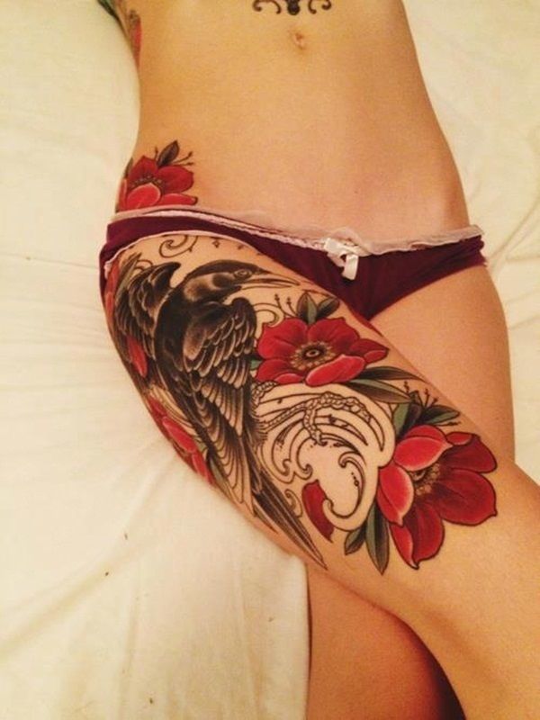 thigh tattoo and thigh tattoo design