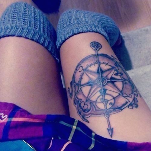thigh tattoo