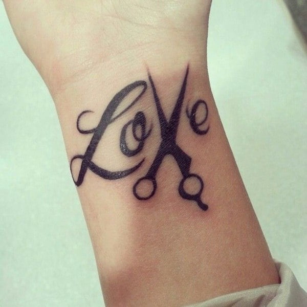 Love Tattoo on the Wrist