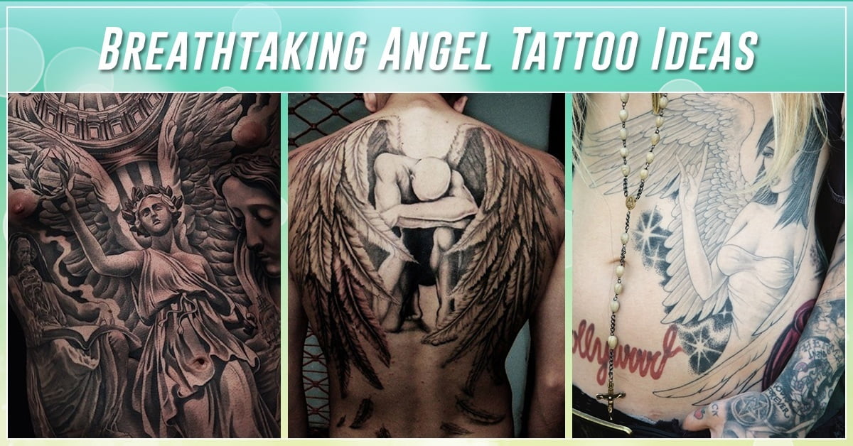 60 Angel Tattoos that are Both Stylish and Thought-provoking – Meanings,  Ideas and Designs