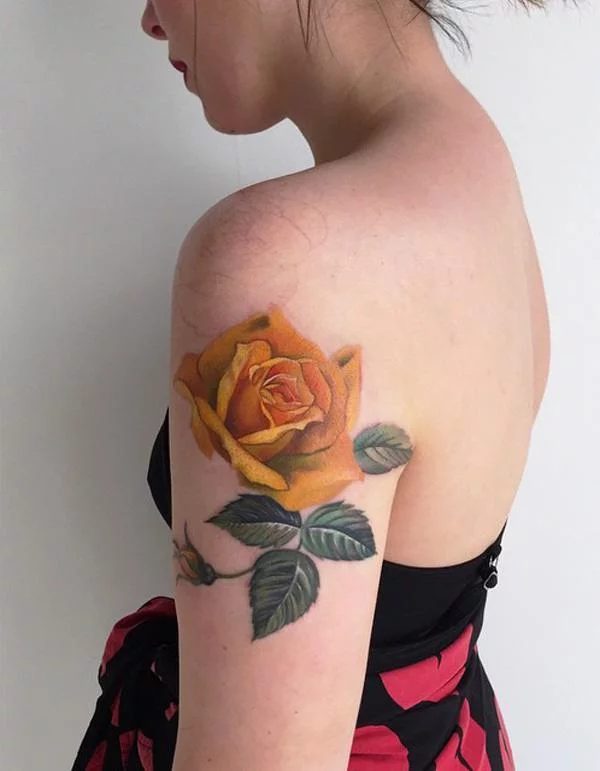 Yellow Rose Tattoo Meanings and Ideas For Your Next Tattoo  TattoosWin
