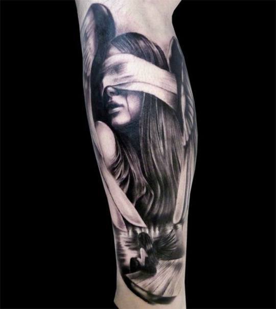 Blindfolded Dark Angel