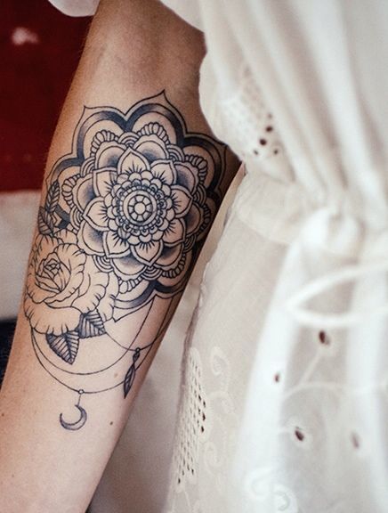 Upper Arm Tattoos, Flower Tattoos