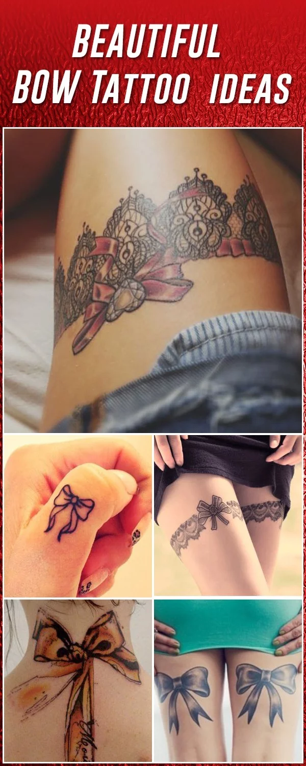 Bow Tattoos  30 Best Bow Tattoos Designs And Ideas