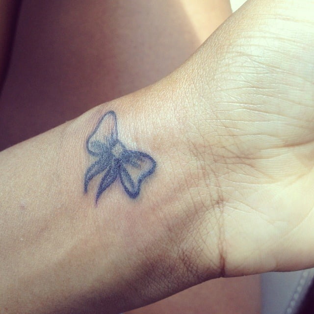 Simple Bow Tattoo Designs 10