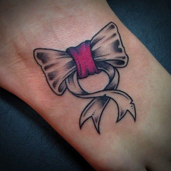 Red and Black Bow Design