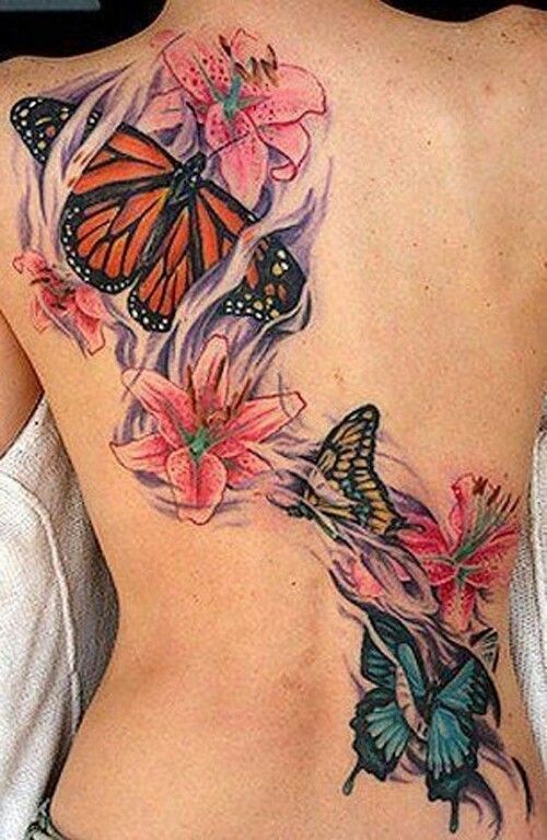 60 Butterfly And Flower Shoulder Tattoos For A Feminine Look