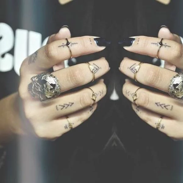 9 Awesome Tribal Finger Tattoos  Only Tribal