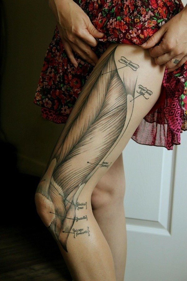 thigh tattoo