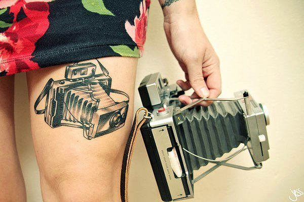 thigh tattoo