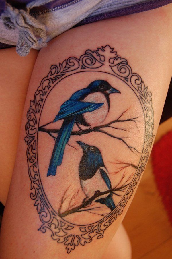 thigh tattoo
