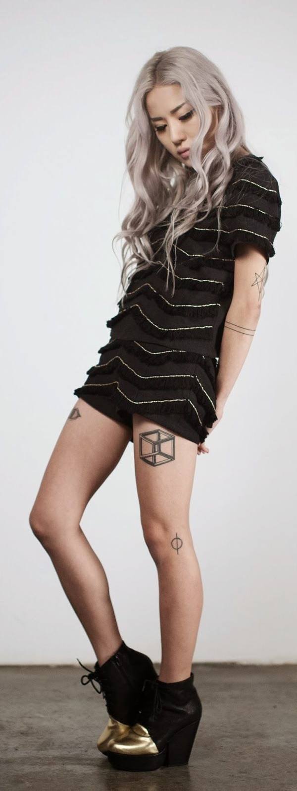 thigh tattoo