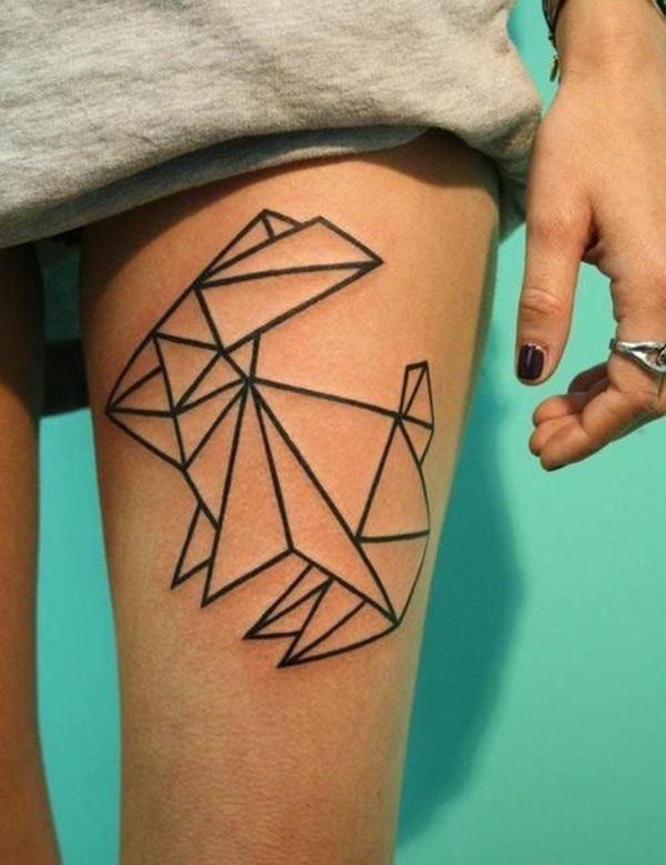 thigh tattoo