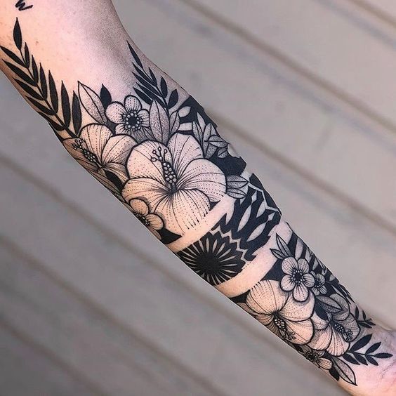outer forearm tattoo, forearm sleeve tattoo
