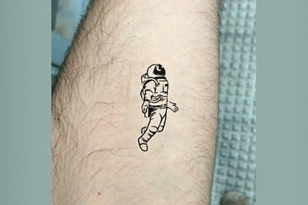small tattoo on inner arm