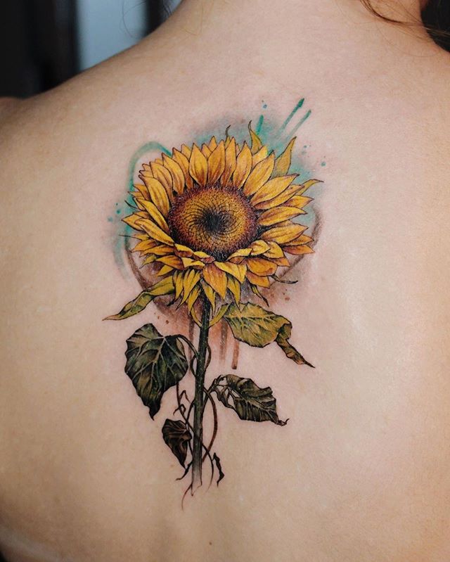 155 Sunflower Tattoos that Will Make You Glow  Wild Tattoo Art