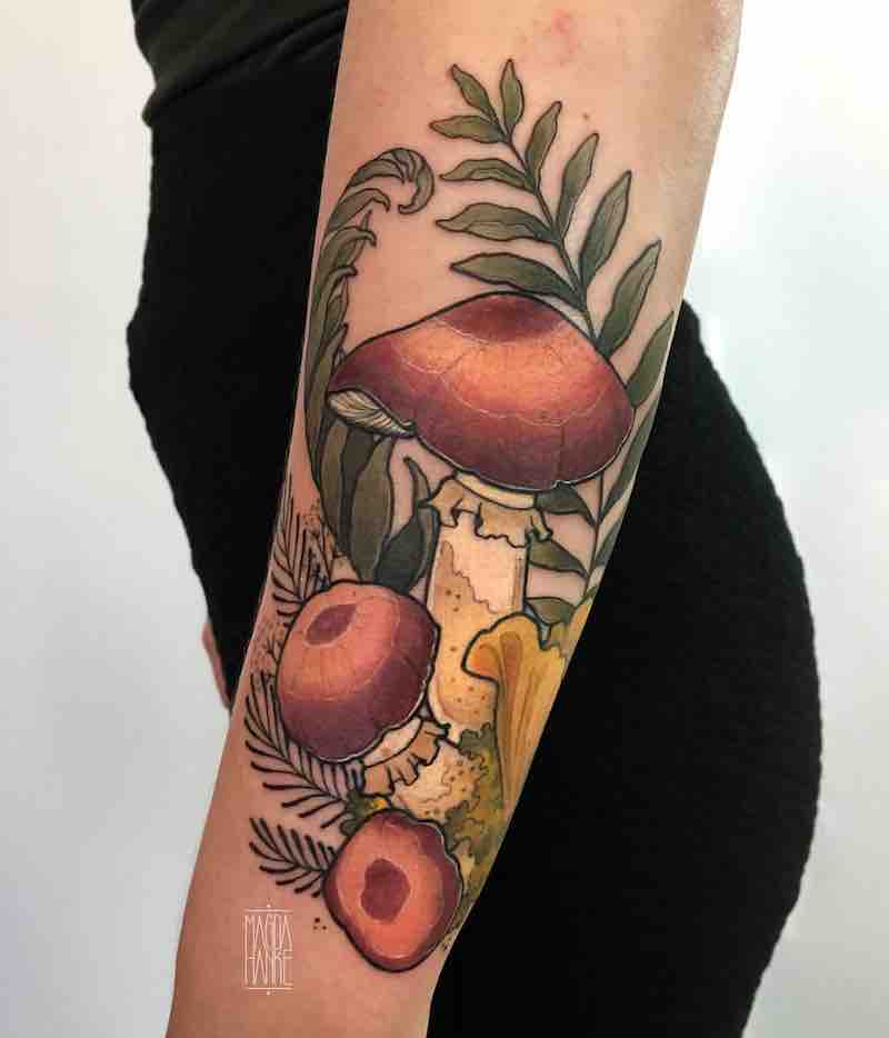 Fun Girls Love Fungi Tattoo Design