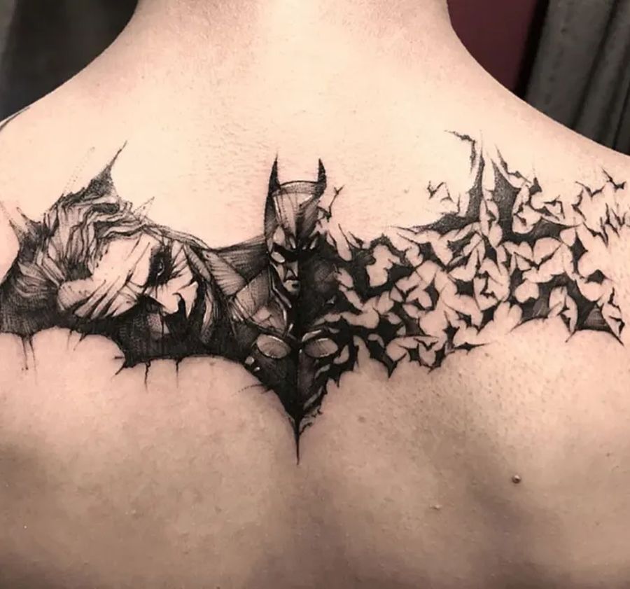 Traditional Batman Tattoo Idea  BlackInk