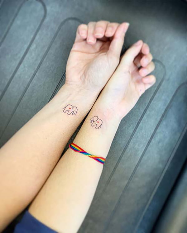 Matching Best Friend Tattoos