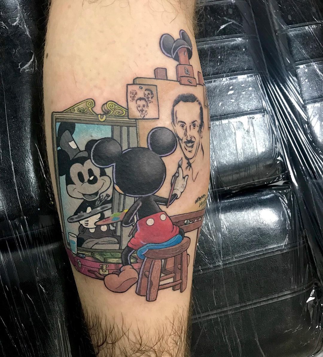 Mickey Mouse Draws His Creator Walt Disney Tattoo Ideas